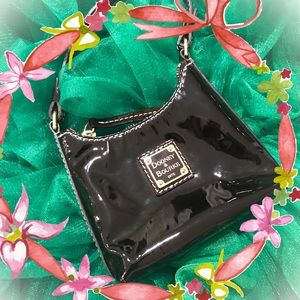 Dooney & Bourke Bitsy Blk Patent Mini Purse